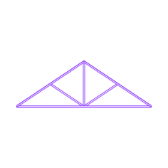Buildings Trusses Queen Post Tracing Svg Vector, Free Vectors File